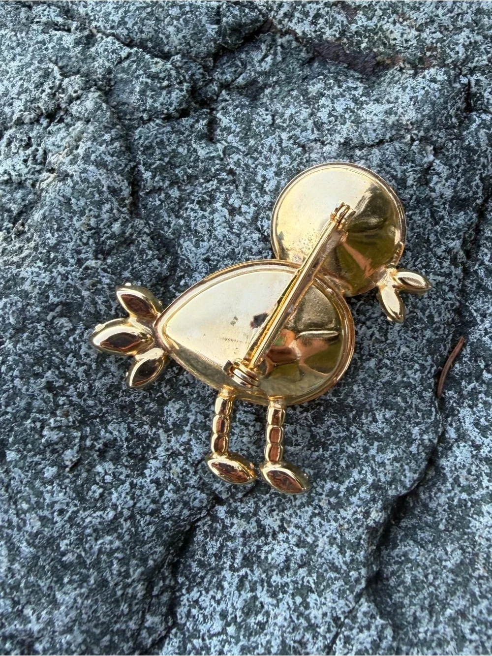 Vintage Austrian Crystal Rivoli Bird Crystal Brooch Topaz Glass